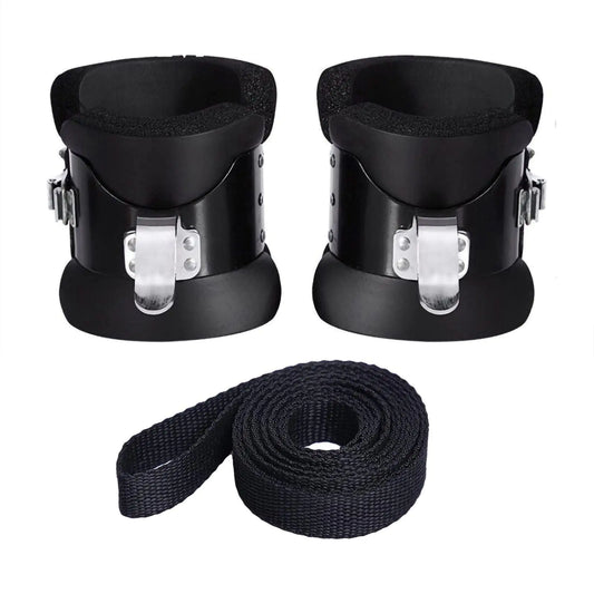 111ZUKAM Anti Gravity Inversion Boots for Abdominal Crunch Sit Up Stress Relief Core Gym Fitness Exerciser and Hooks Bar Therapy
