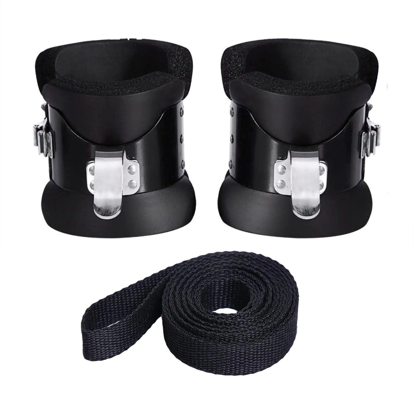 111ZUKAM Anti Gravity Inversion Boots for Abdominal Crunch Sit Up Stress Relief Core Gym Fitness Exerciser and Hooks Bar Therapy